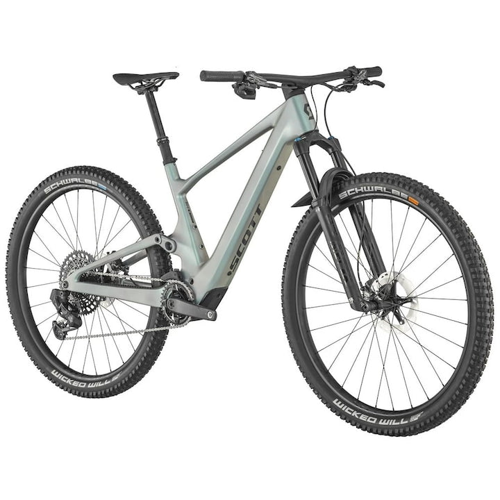 Bicicleta Electrica MTB Full Suspension SCOTT Lumen eRIDE 900 Prism Grey Green