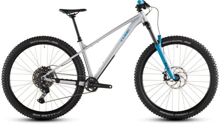 BICICLETA CUBE REACTION TM ONE RAWMETAL BLUE 2026