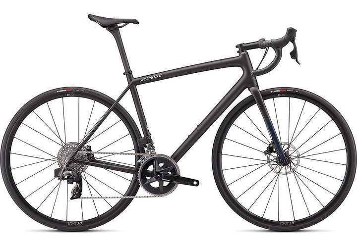 Bicicleta SPECIALIZED Aethos Comp - Rival eTap AXS - Satin Carbon/Teal Tint Fade