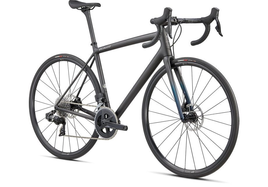 Bicicleta SPECIALIZED Aethos Comp - Rival eTap AXS - Satin Carbon/Teal Tint Fade